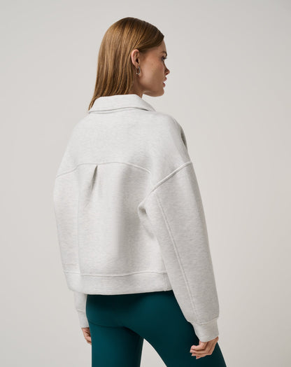 Cloudscape Button Down Heather Light Grey | Travis Mathew Value