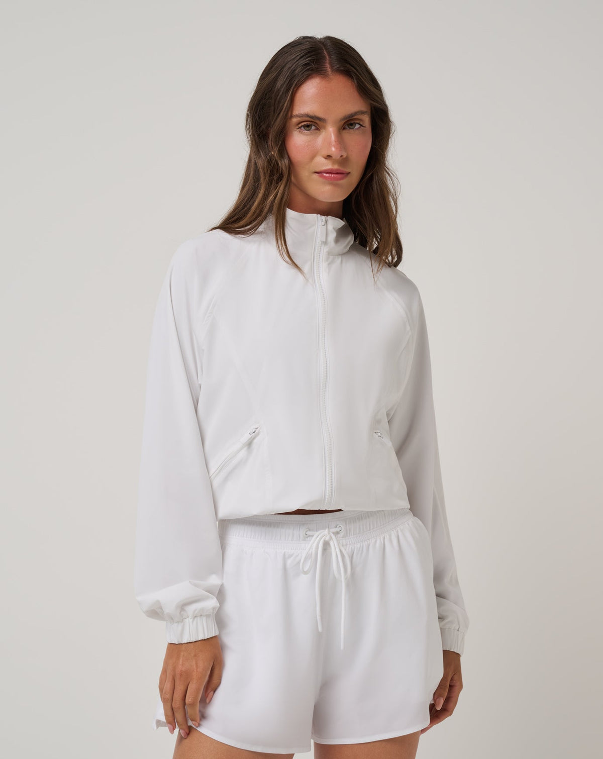 BreezeBlend Travel Day Jacket White | Travis Mathew Classic