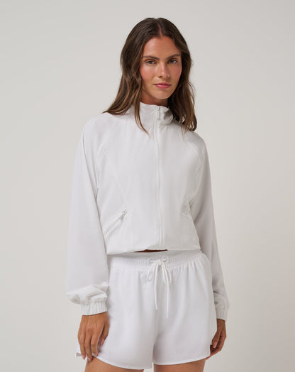 BreezeBlend Travel Day Jacket White | Travis Mathew Classic