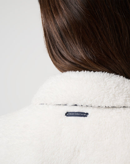 Artful Sherpa Jacket Snow White | Travis Mathew Discount
