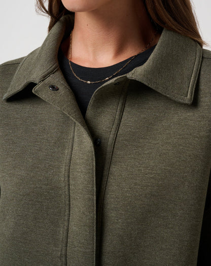Cloudscape Button Down Heather Grape Leaf | Travis Mathew Best Price