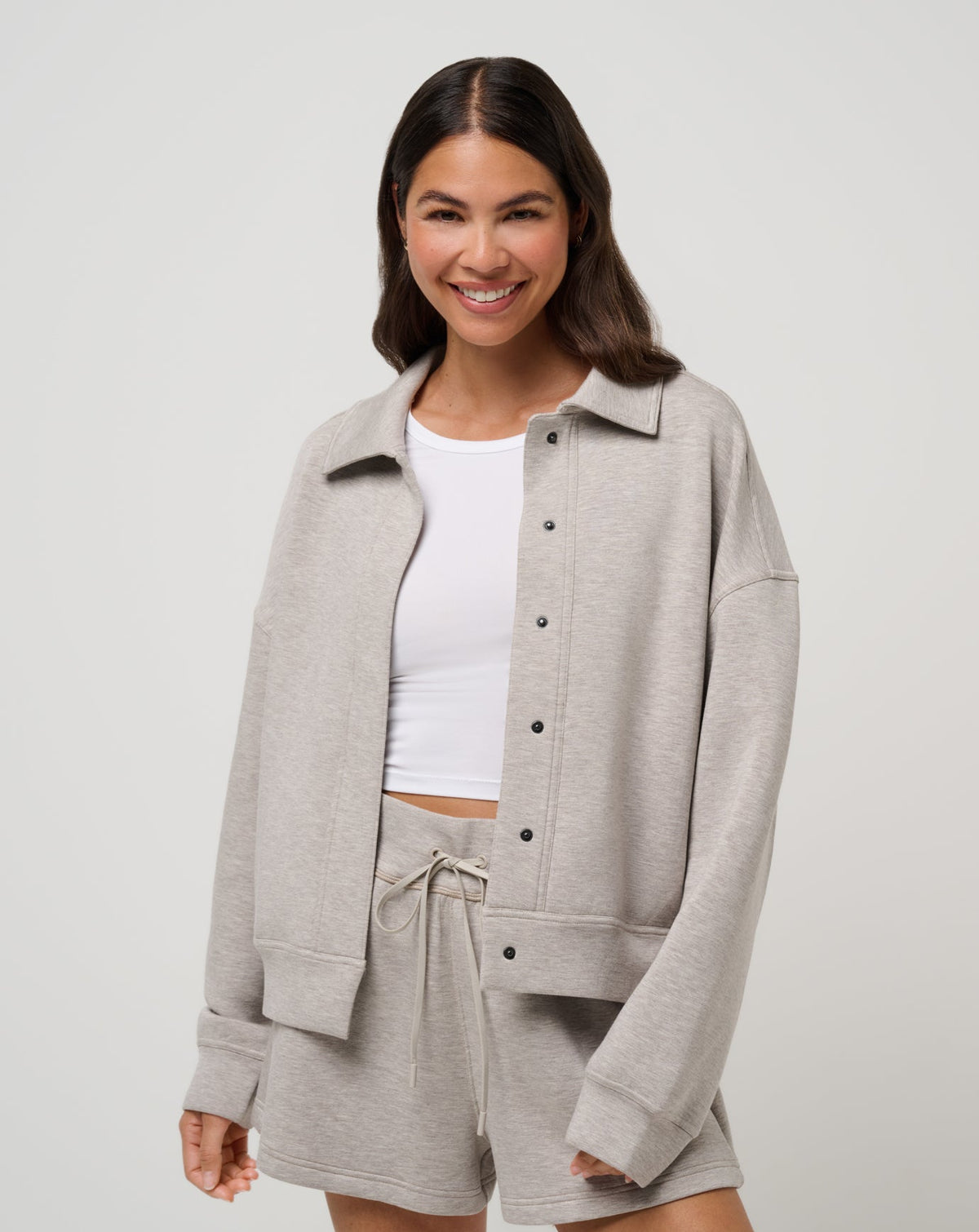 Cloudscape Button Down Heather Savannah Tan | Travis Mathew Discount