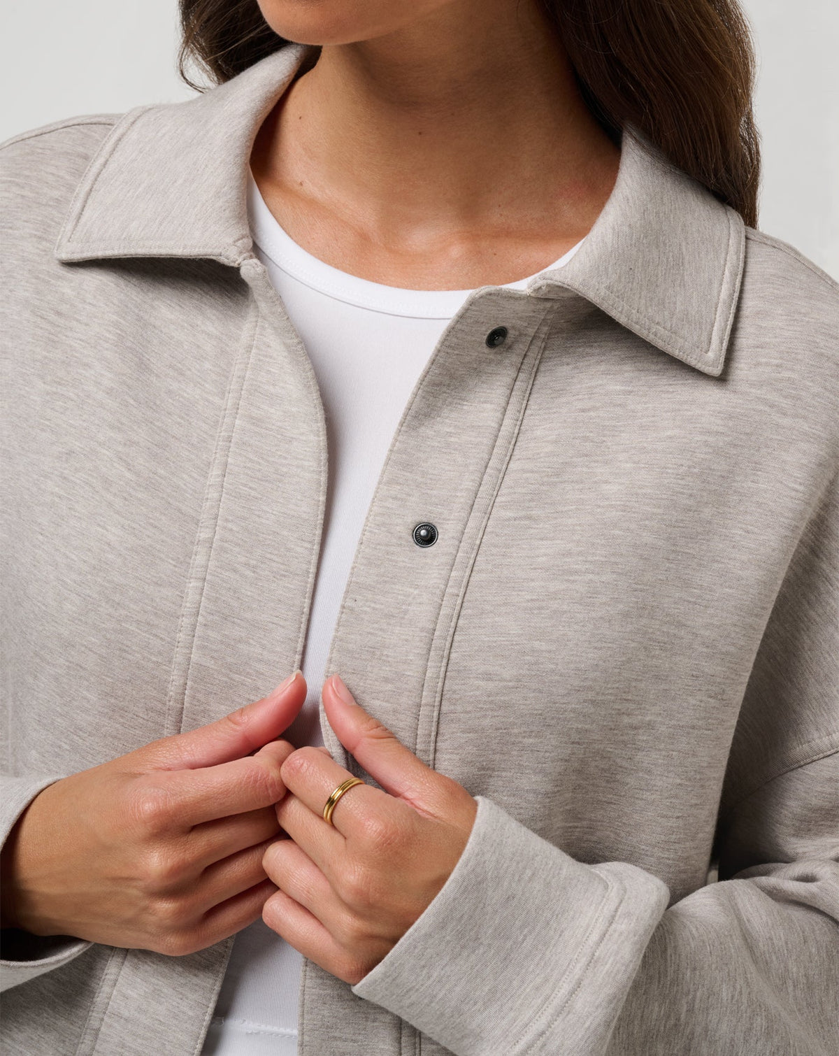 Cloudscape Button Down Heather Savannah Tan | Travis Mathew Discount