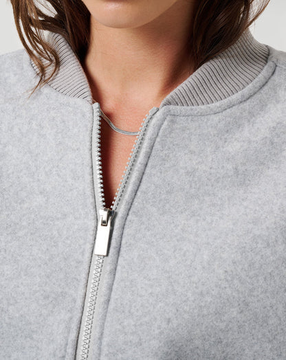 Rustic Retreat Bomber Heather Light Grey | Travis Mathew Best Price