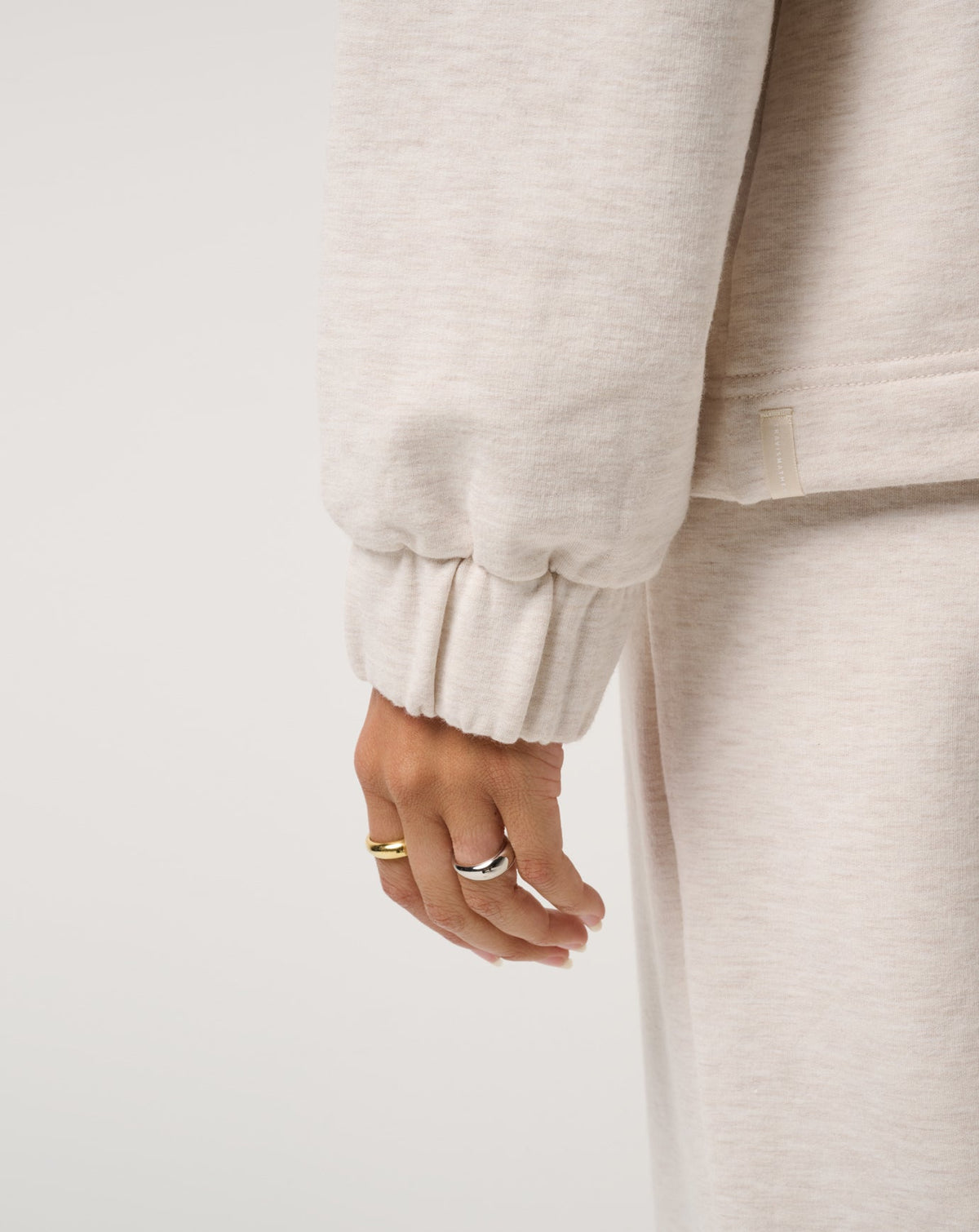 Cloud Fleece Clubside Half Zip Heather Brazillian Sand | Travis Mathew Trusted