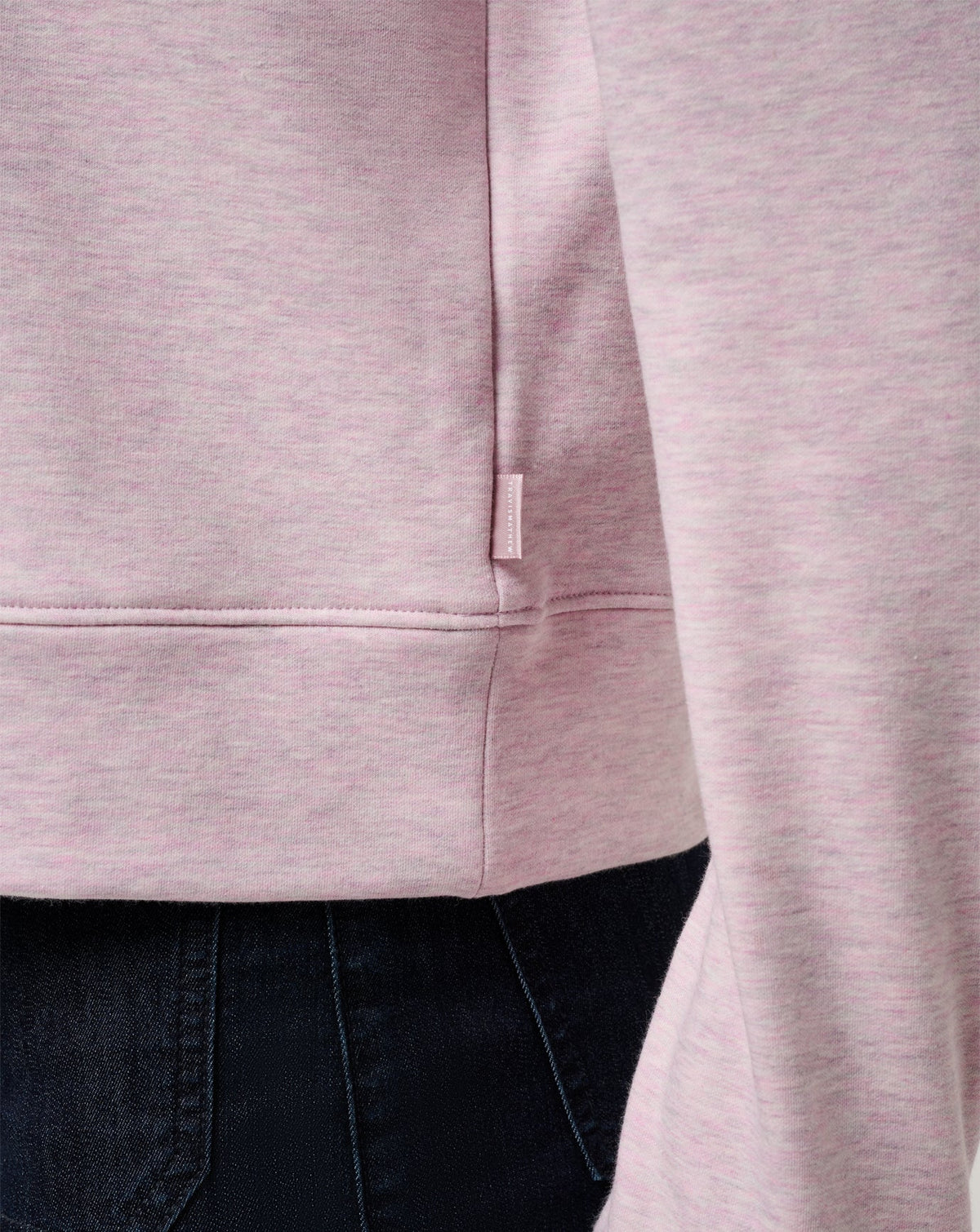 Cloud Fleece Half Zip 2.0 Heather Violet Ice | Travis Mathew Best Seller