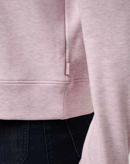 Cloud Fleece Half Zip 2.0 Heather Violet Ice | Travis Mathew Best Seller