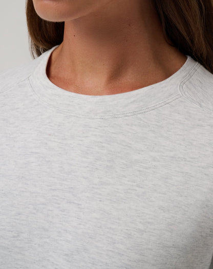 Skyloft Soft Crew Heather Light Grey | Travis Mathew Quality