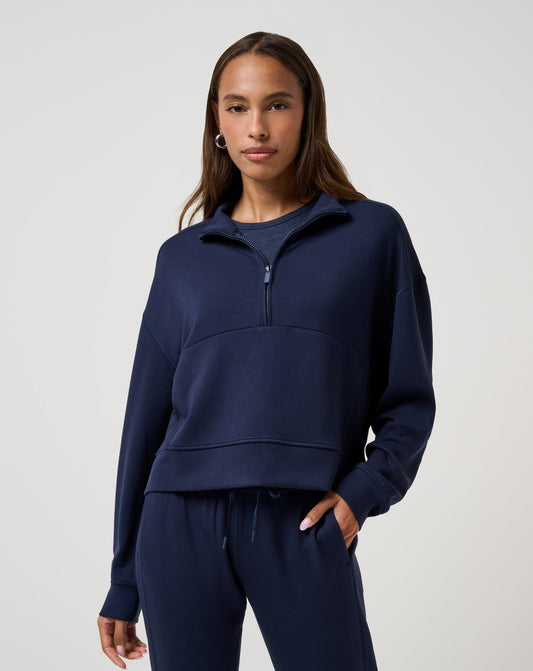 Skyloft Soft Half Zip 2.0 Navy Blazer | Travis Mathew Quality