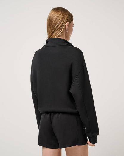 Skyloft Soft Half Zip 2.0 Black | Travis Mathew Quality