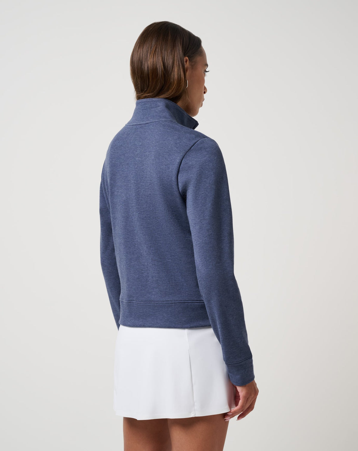 Cloud Fleece Half Zip 2.0 Heather Navy Blazer | Travis Mathew Top Pick
