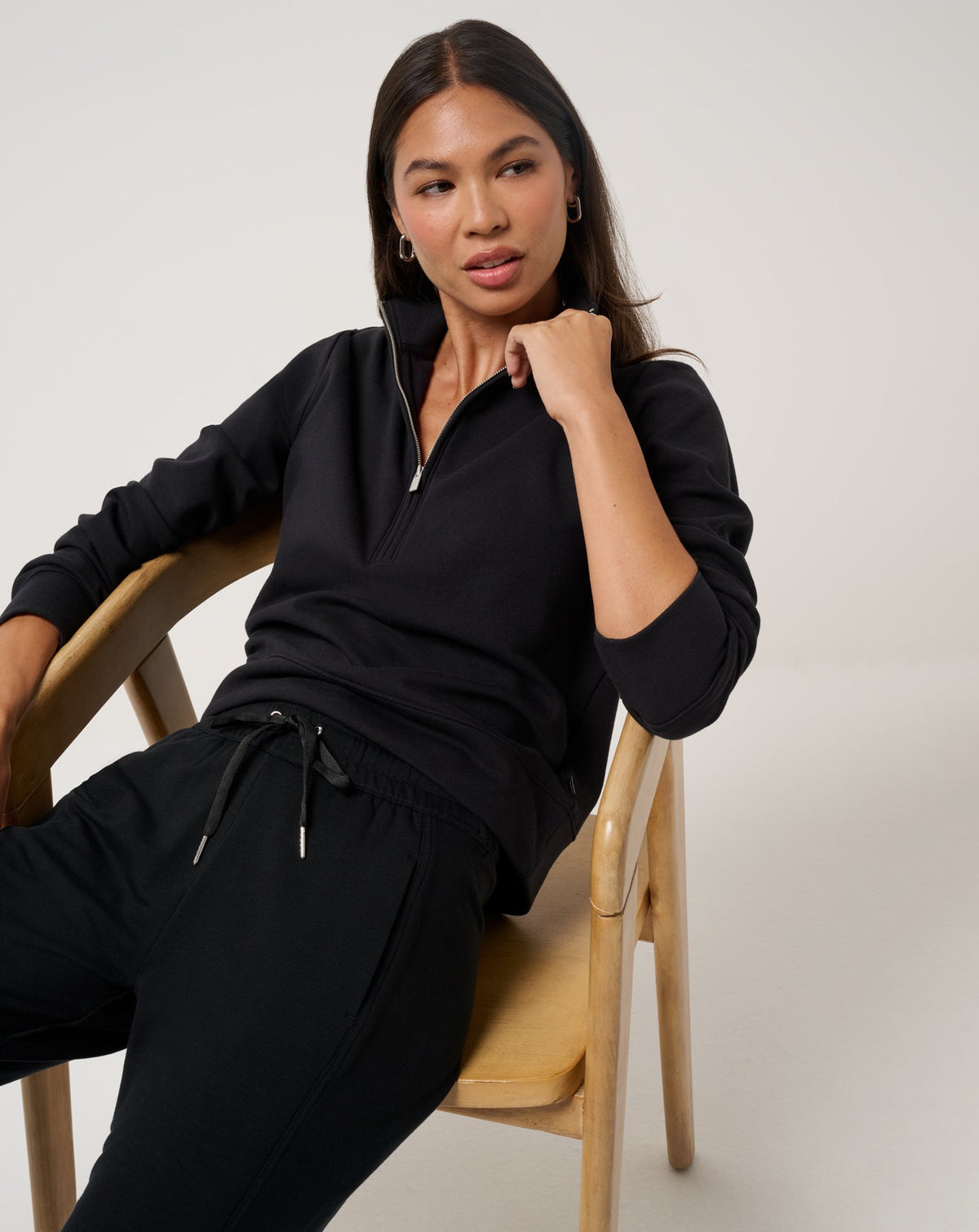 Cloud Fleece Half Zip 2.0 Black | Travis Mathew Special Offer