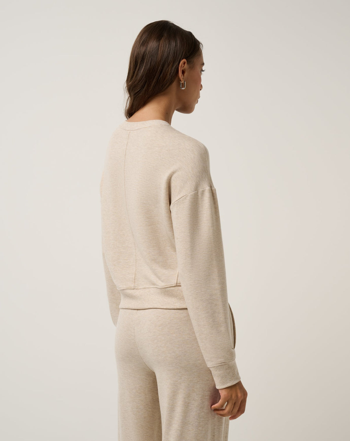 Cloud Terry Crew Heather Natural | Travis Mathew New