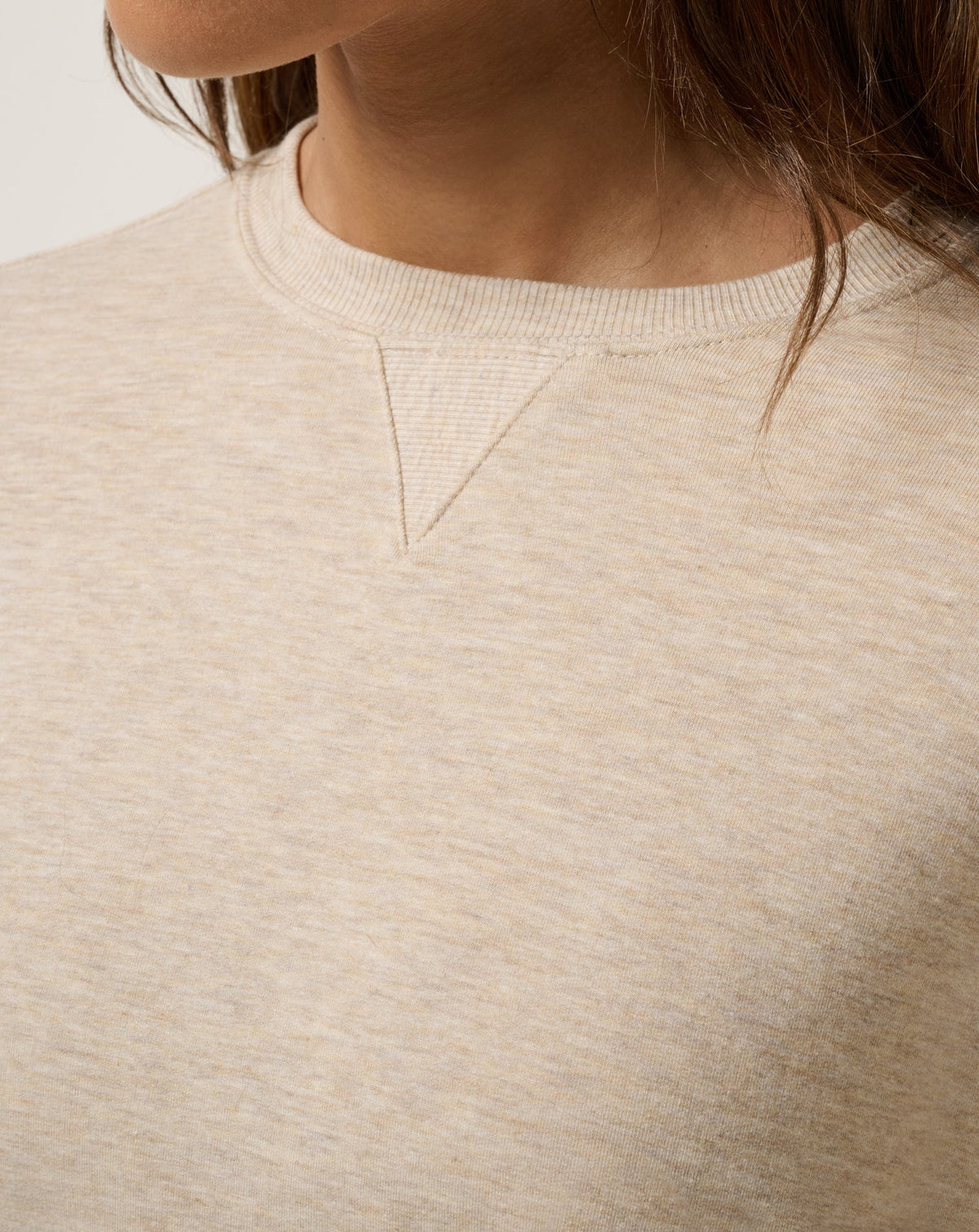 Cloud Terry Crew Heather Natural | Travis Mathew New