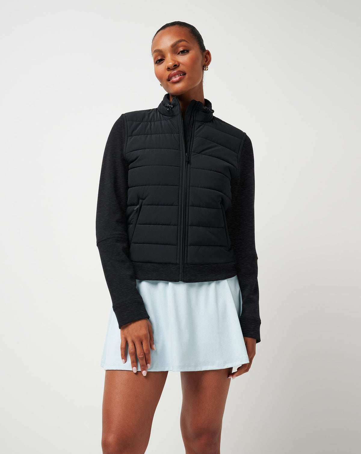 Skyloft Soft Espresso Martini Full Zip Heather Black | Travis Mathew Trusted