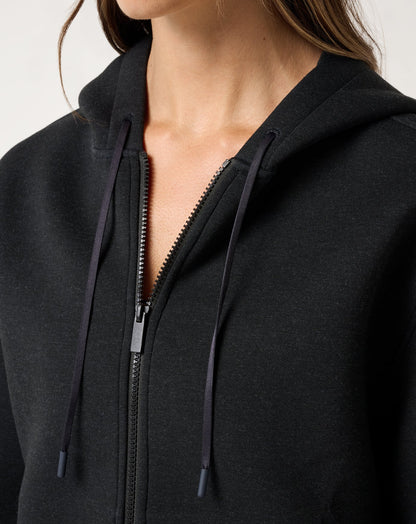 Cloudscape Zip Hood Heather Black | Travis Mathew Sale