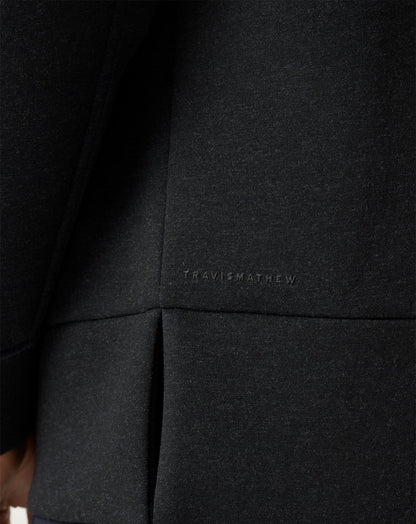 Cloudscape Zip Hood Heather Black | Travis Mathew Sale