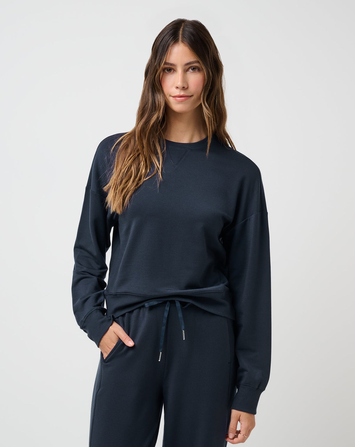Cloud Terry Crew Navy Blazer | Travis Mathew Great Value