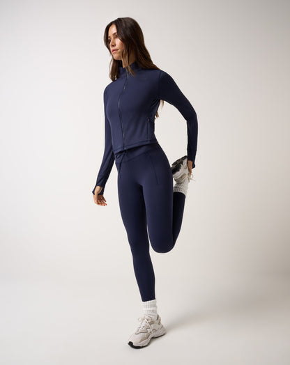 Moveknit Full Zip 2.0 Navy Blazer | Travis Mathew Exclusive