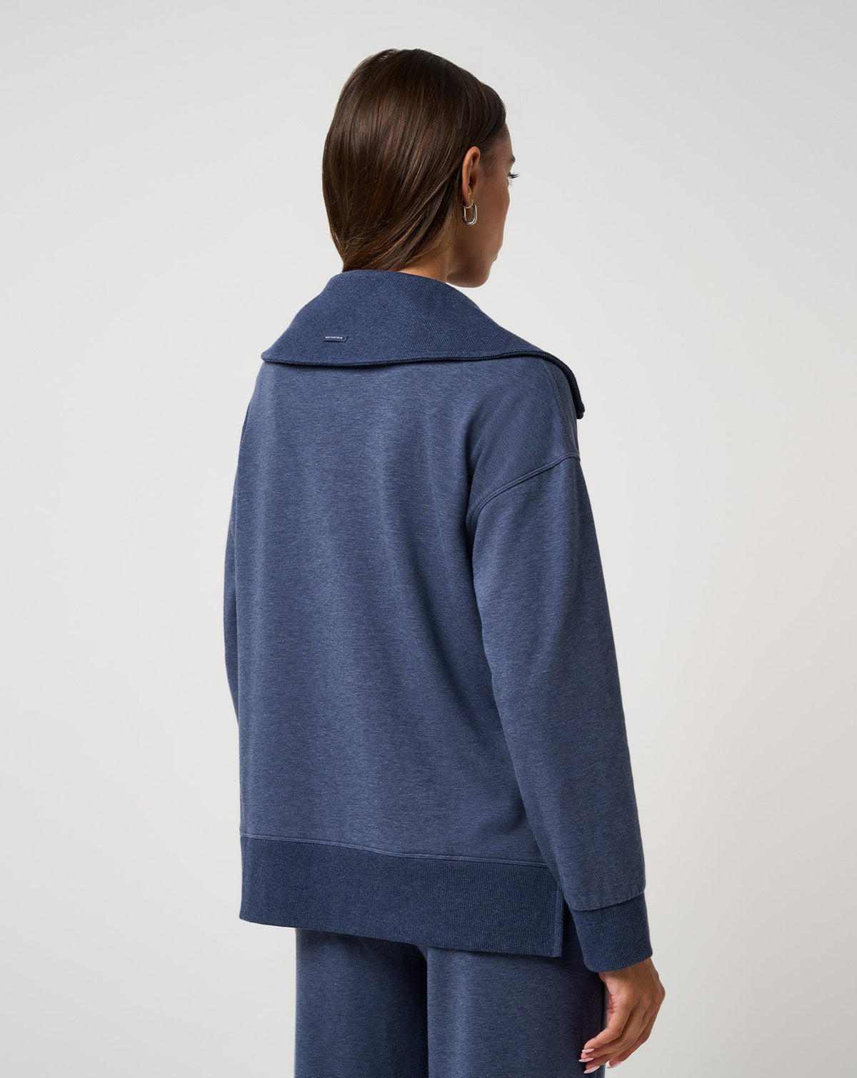 Save The Day Cloud Half Zip 2.0 Heather Navy Blazer | Travis Mathew Top Pick