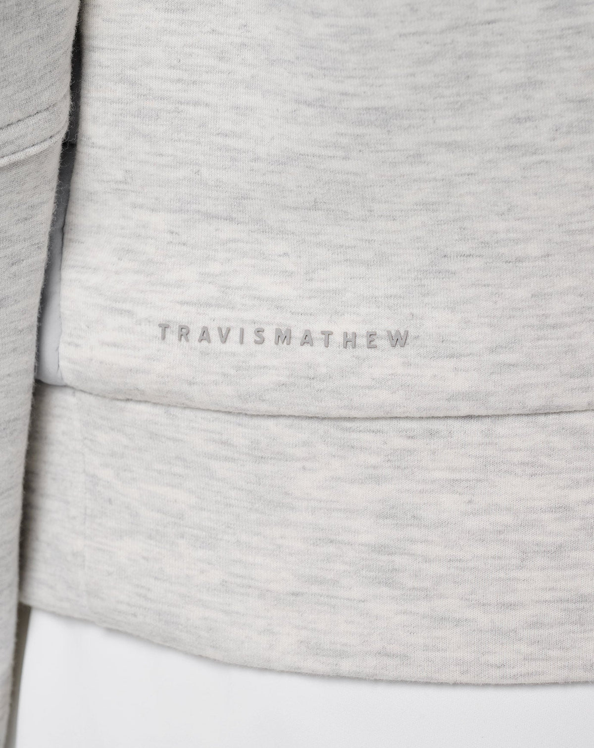 Skyloft Soft Espresso Martini Full Zip Heather Light Grey | Travis Mathew Essential