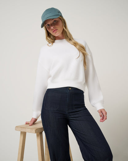 Cloudscape Pullover Snow White | Travis Mathew Popular