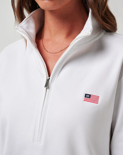 Tasmin Half Zip White | Travis Mathew Hot Sale