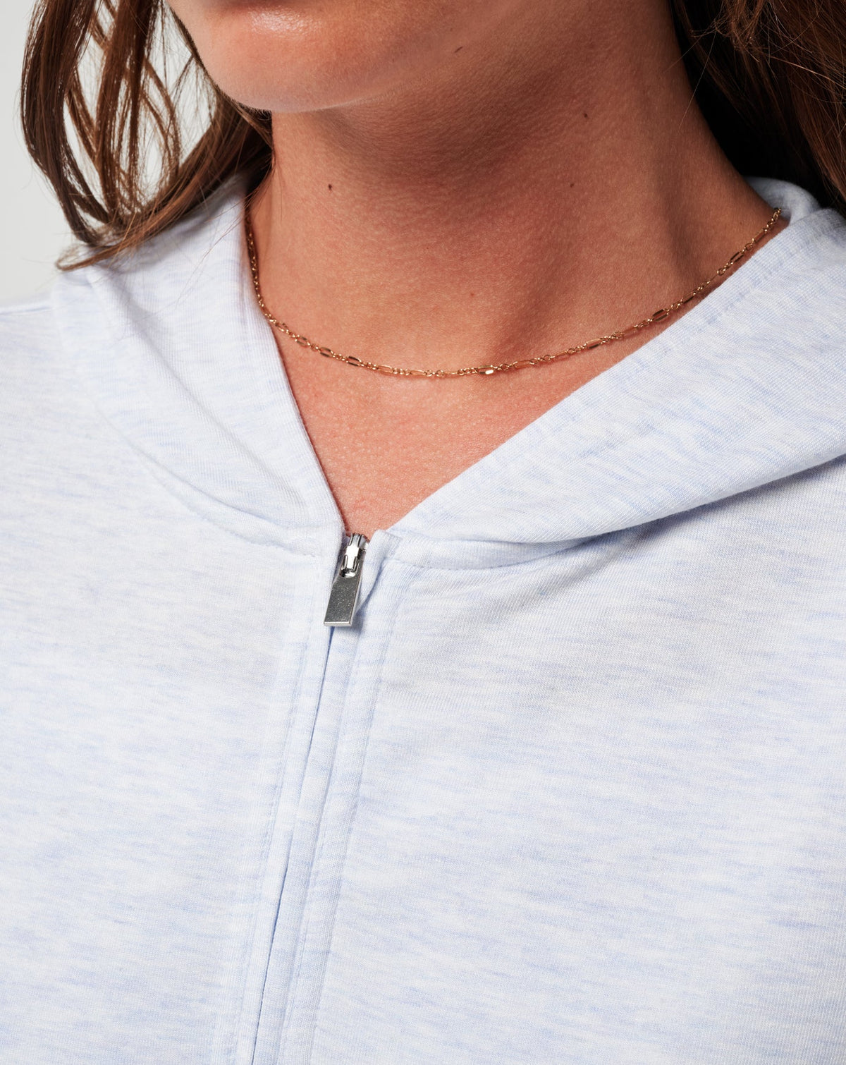 Cloud Terry Zip Hoodie Heather Ancient Water | Travis Mathew Signature