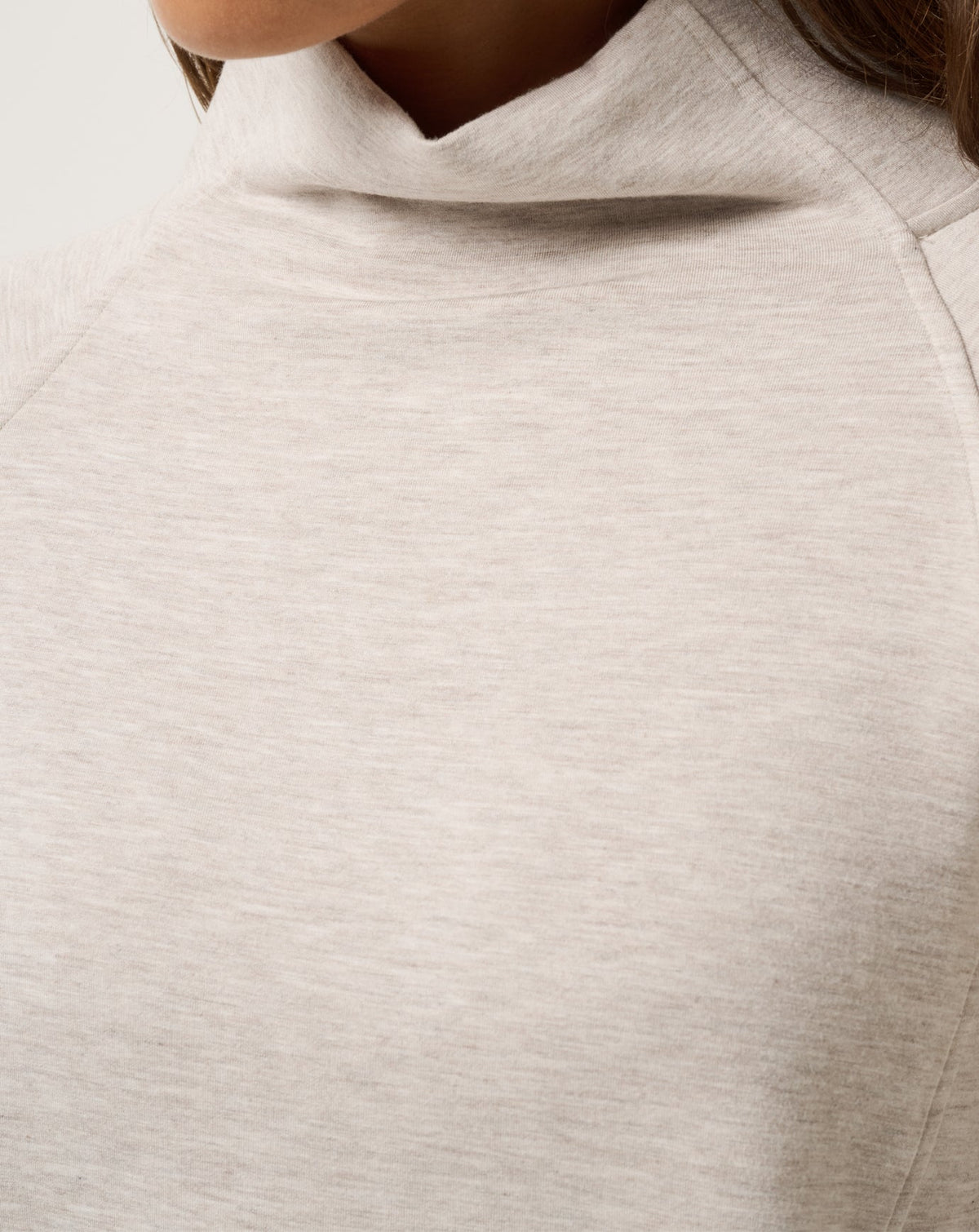 Skyloft Soft Funnel Neck Heather Savannah Tan | Travis Mathew Quality