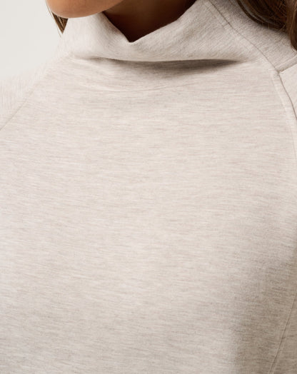 Skyloft Soft Funnel Neck Heather Savannah Tan | Travis Mathew Quality