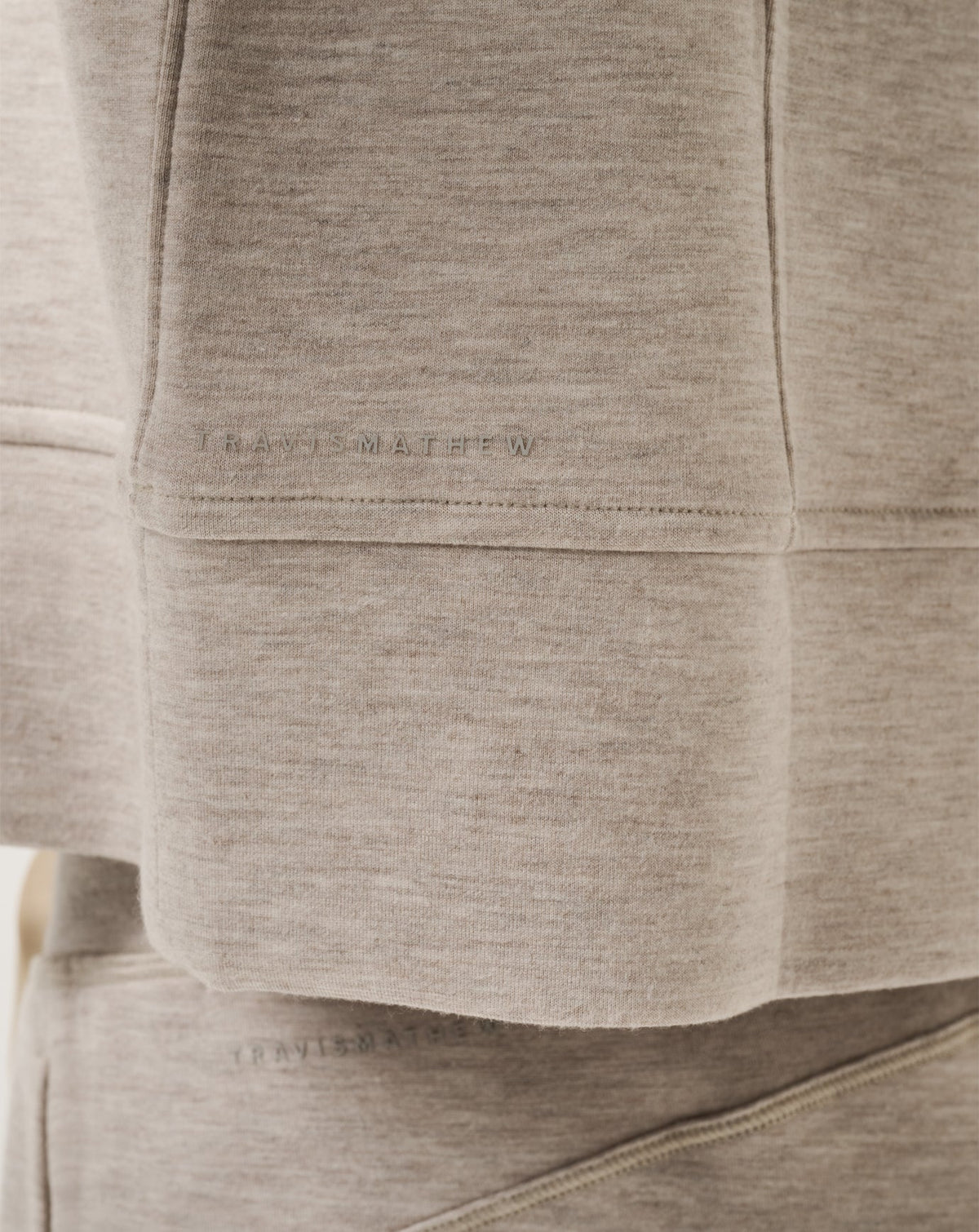 Skyloft Soft Funnel Neck Heather Savannah Tan | Travis Mathew Quality