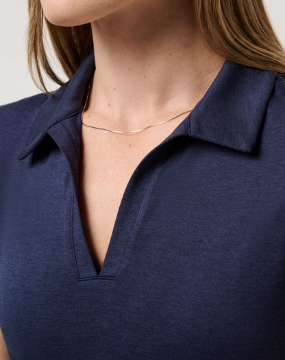 Skyloft Light Polo Heather Navy Blazer | Travis Mathew Smart Buy
