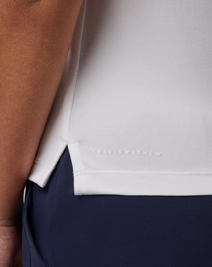 Skyloft Light Sleeveless Polo White | Travis Mathew Exclusive