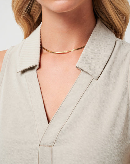 Timeless Breezeblend Polo Island Fossil | Travis Mathew Essential
