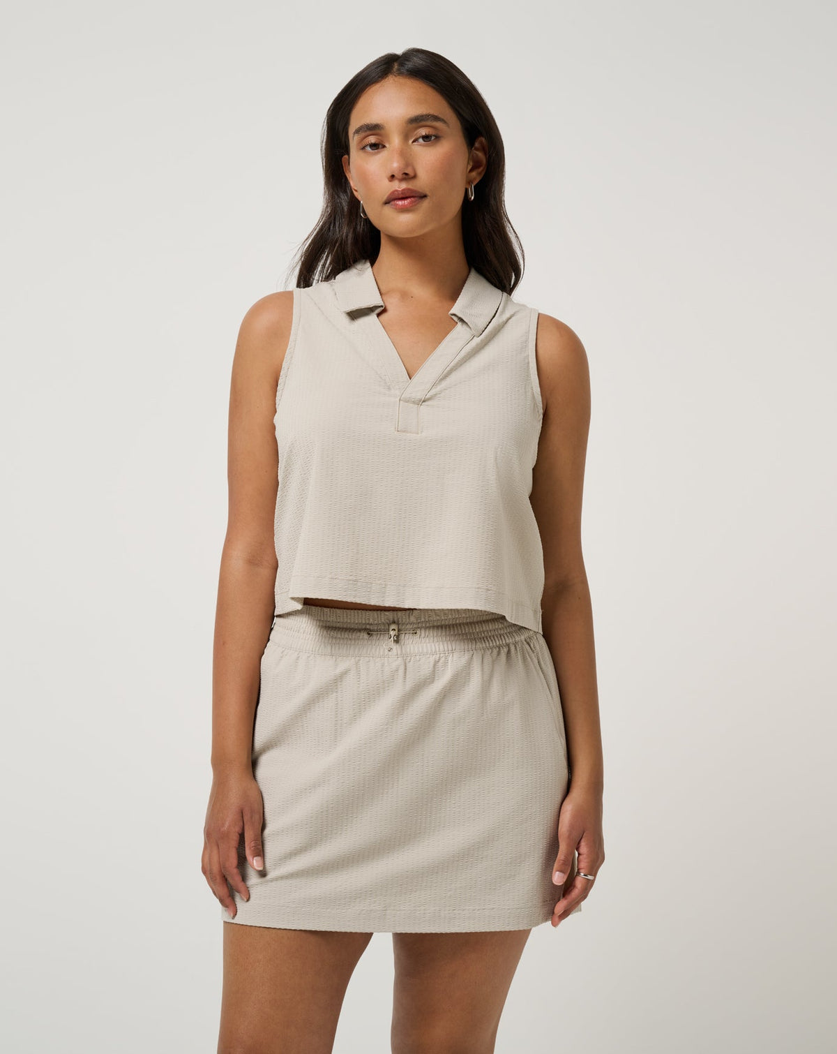 Timeless Breezeblend Polo Island Fossil | Travis Mathew Essential