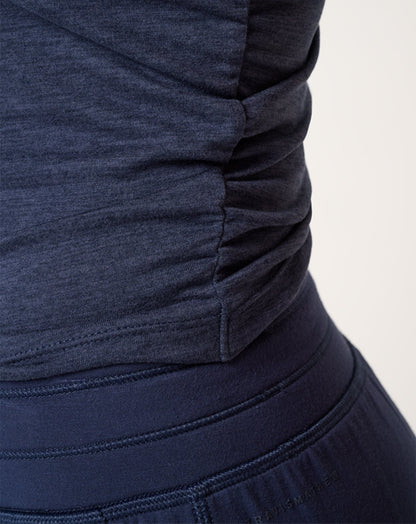 Skyline Jersey Tank Heather Navy Blazer | Travis Mathew Signature