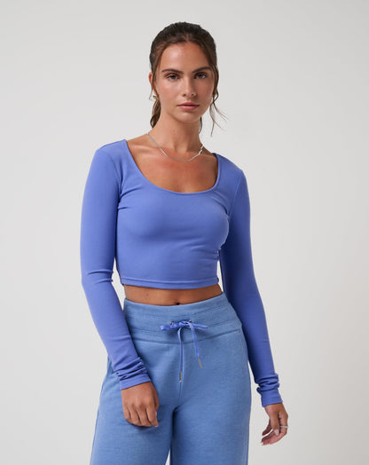 Solara Cloud Rib Top Baja Blue | Travis Mathew Premium