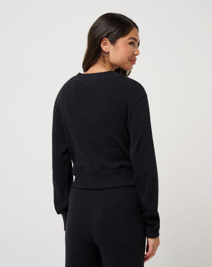 Evening Retreat Cardigan Black | Travis Mathew Exclusive