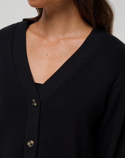 Evening Retreat Cardigan Black | Travis Mathew Exclusive