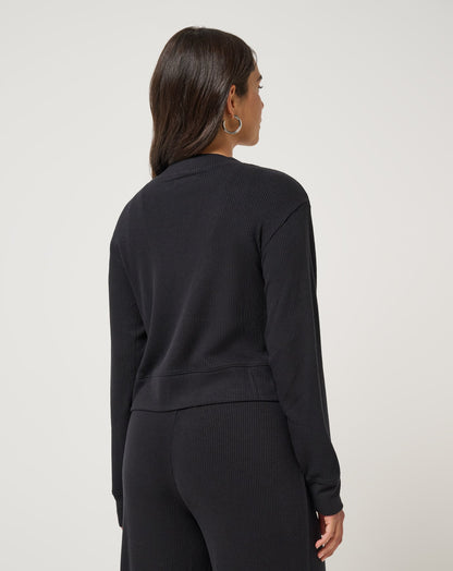 Evening Retreat Cardigan Black | Travis Mathew Exclusive