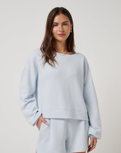 Coastal Rib Yacht Me Pullover Ancient Water | Travis Mathew Smart Buy