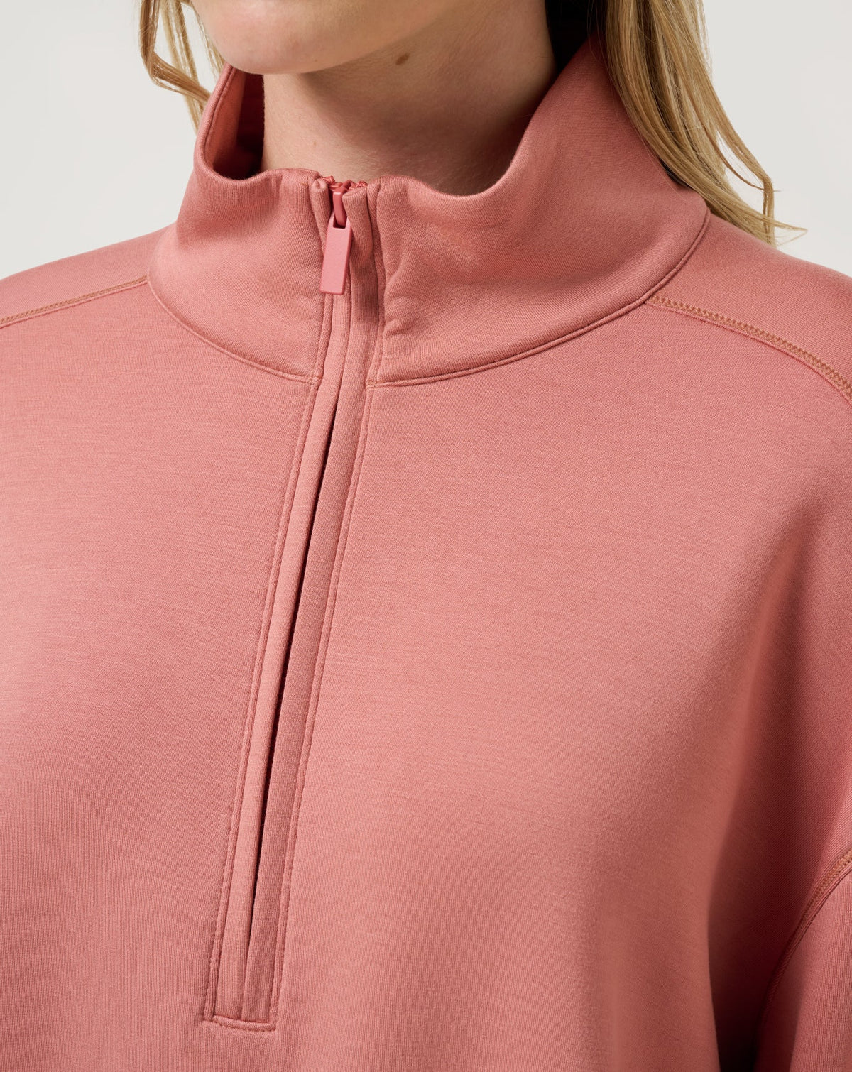 Skyloft Soft Echo Half Zip Brick Dust | Travis Mathew Latest