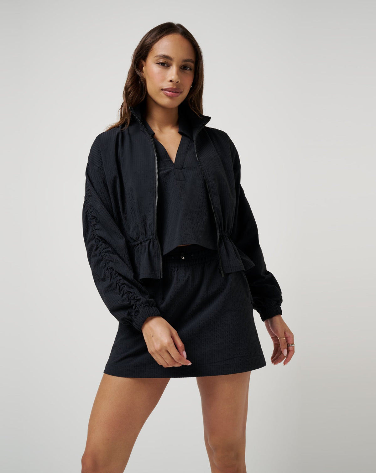 Timeless Breezeblend Full Zip Black | Travis Mathew Classic