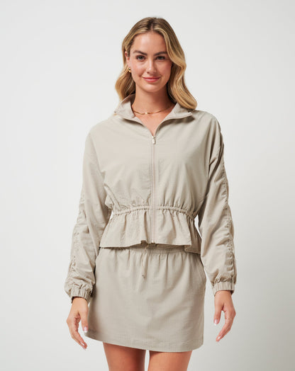Timeless Breezeblend Full Zip Island Fossil | Travis Mathew Smart Buy