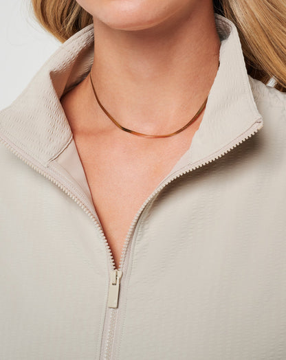 Timeless Breezeblend Full Zip Island Fossil | Travis Mathew Smart Buy