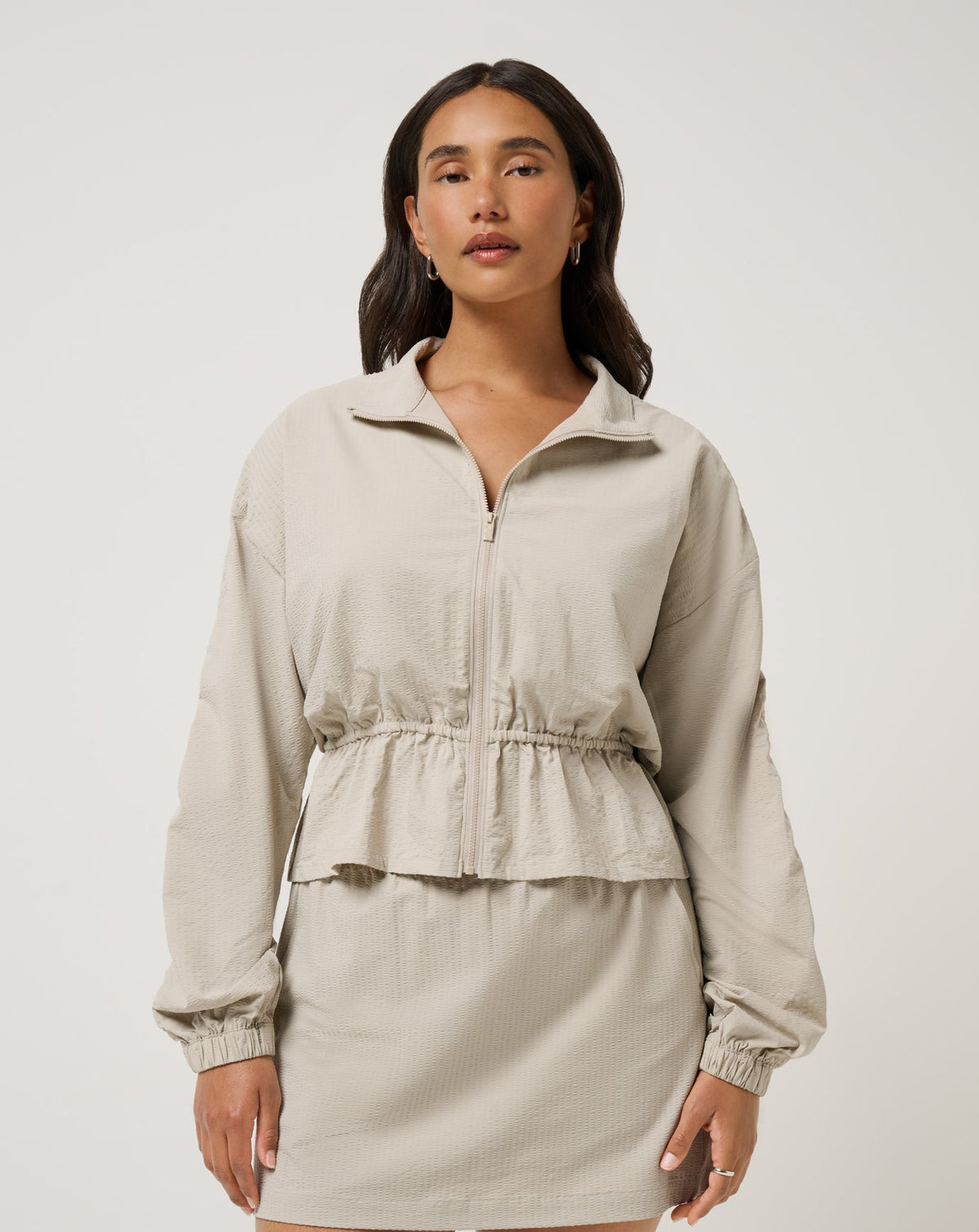 Timeless Breezeblend Full Zip Island Fossil | Travis Mathew Smart Buy