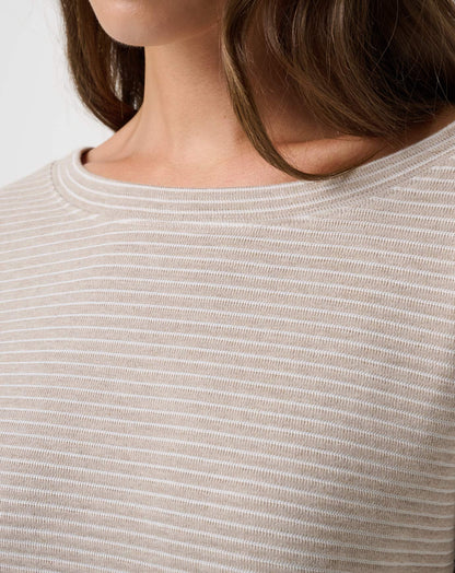 Coastal Rib Yacht Me Pullover Heather Island Fossil | Travis Mathew Discount