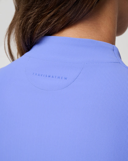 Moveknit Rib Limitless Top Baja Blue | Travis Mathew Discount