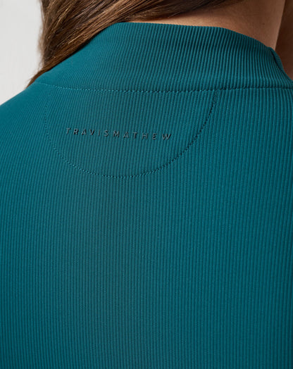 Moveknit Rib Limitless Top Dark Sea | Travis Mathew Value