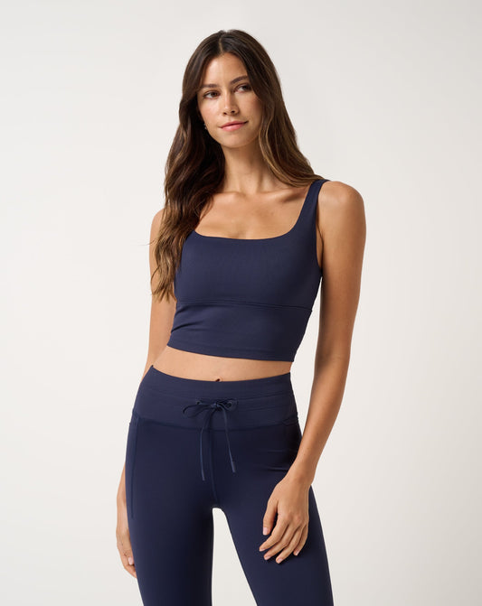 Moveknit Rib Sport Top Navy Blazer | Travis Mathew Customer Favorite